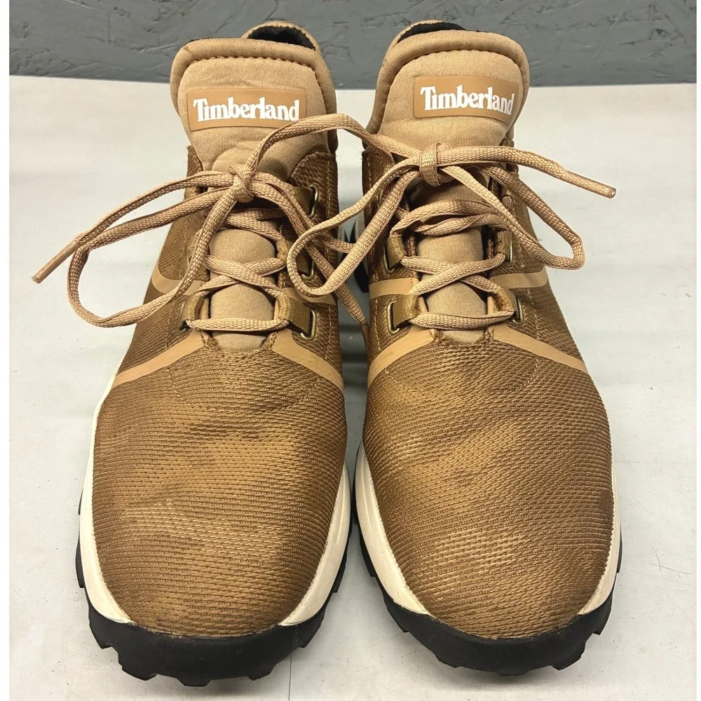 Timberland Brooklyn Aerocore Mesh Oxford Sneakers Mens 8.5 Brown Hiking Trail